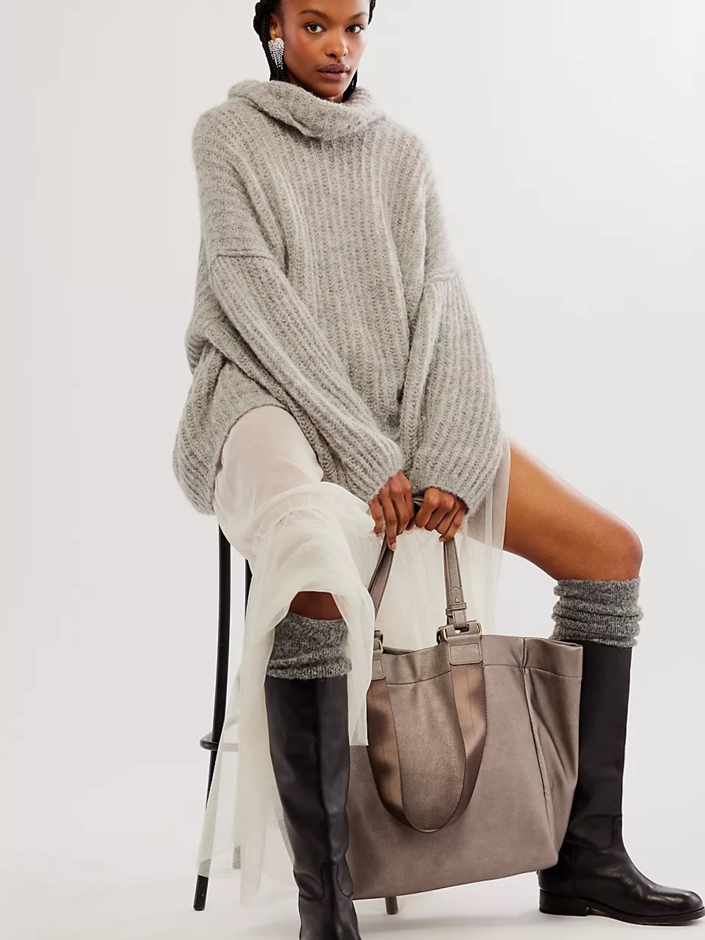 Free People Ventura Vegan Tote Bag NWT - Picture 2 of 8